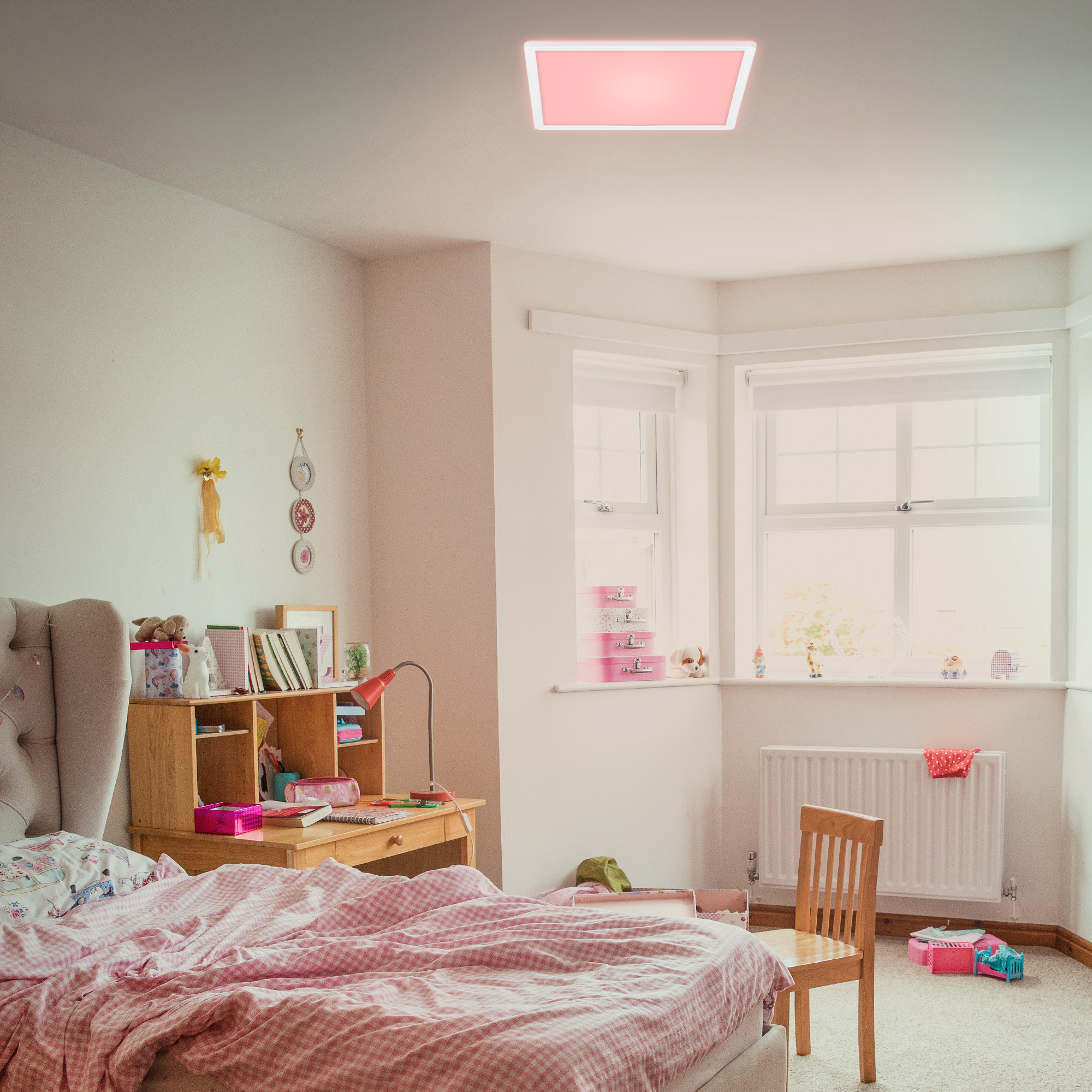 LED-Deckenleuchte 'Slim' 29,3 x 29,3 cm RGB-W 15W 1850 lm 4000 K