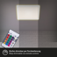 LED-Deckenleuchte 'Slim' 29,3 x 29,3 cm RGB-W 15W 1850 lm 4000 K
