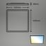 LED-Deckenleuchte 'Slim' 42 x 42 cm CCT dimmbar 22W 3000 lm 2700-6500 K schwarz