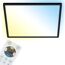 LED-Deckenleuchte 'Slim' 42 x 42 cm CCT dimmbar 22W 3000 lm 2700-6500 K schwarz