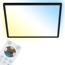 LED-Deckenleuchte 'Slim' 42 x 42 cm CCT dimmbar 22W 3000 lm 2700-6500 K schwarz