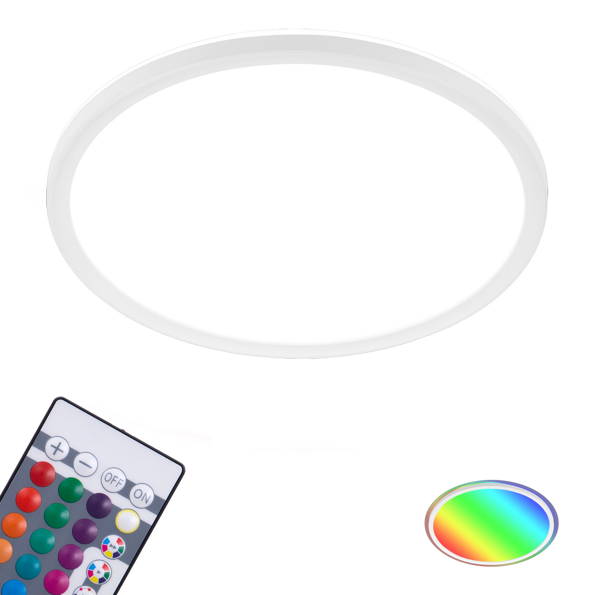 LED-Deckenleuchte 'Slim' Ø 29,3 cm RGB-W 15W 1850 lm 4000 K
