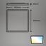 LED-Deckenleuchte 'Slim' 29,3 x 29,3 cm CCT dimmbar 18W 2400 lm 2700-6500 K