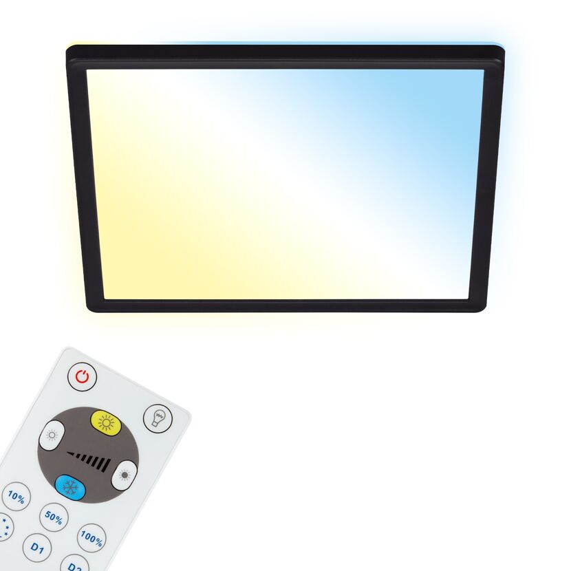 LED-Deckenleuchte 'Slim' 29,3 x 29,3 cm CCT dimmbar 18W 2400 lm 2700-6500 K