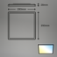LED-Deckenleuchte 'Slim' 29,3 x 29,3 cm CCT dimmbar 18W 2400 lm 2700-6500 K