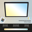 LED-Deckenleuchte 'Slim' 29,3 x 29,3 cm CCT dimmbar 18W 2400 lm 2700-6500 K