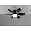 LED-Deckenventilator mit Beleuchtung 'Lund' dimmbar 850 lm tageslichtweiß Ø 53 x 16 cm