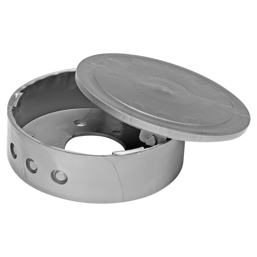 Abzweigbaldachin silbern 75 mm