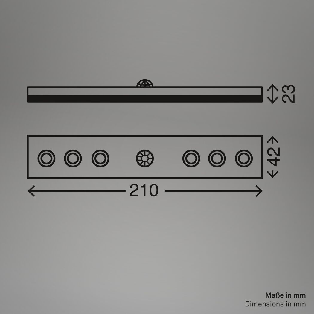 LED-Unterbauleuchte 'Sesto' 0,48 W 5 lm tageslichtweiß 20 x 4,2 cm