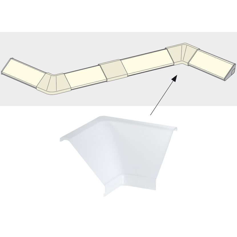 Delta Profil Innen-Ecke, satin