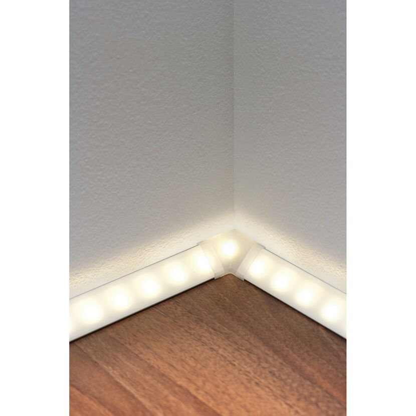 LED-Lichtband in einer Ecke