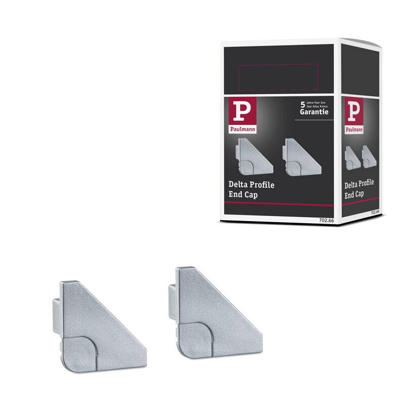 Endkappen 'Delta Profil' 0,8 cm 2 Stück