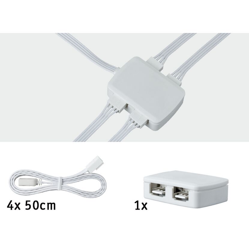 YourLED Verteilerdose 4-fach, weiß