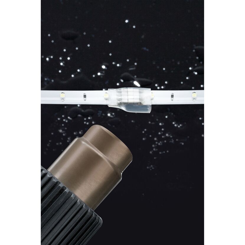 LED-Streifen mit Schrumpfschlauch und Heißluftfön