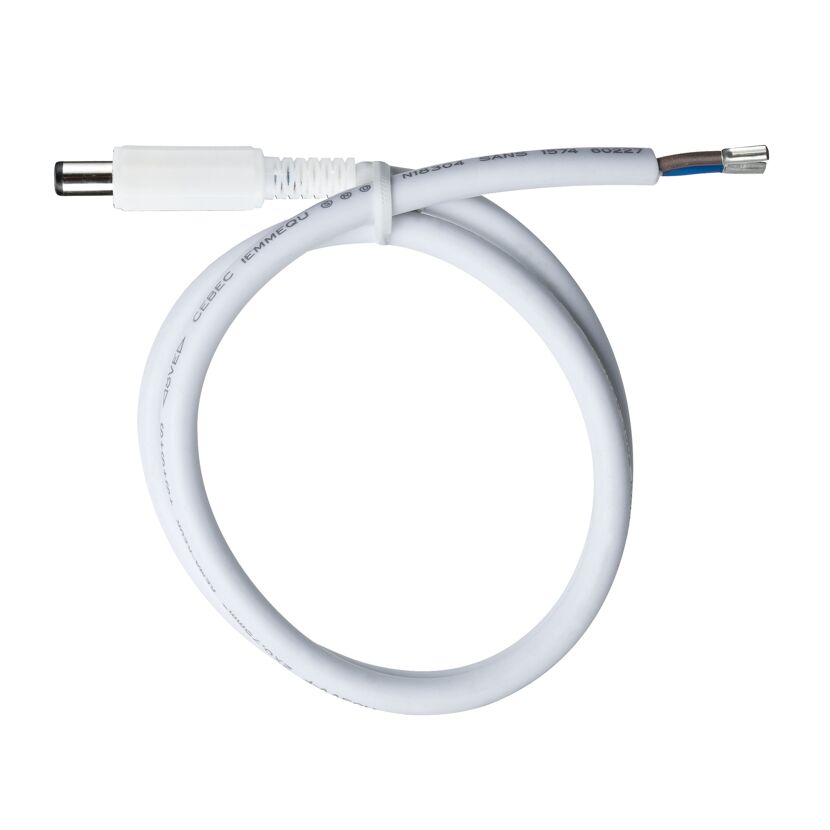 Weißes YourLED-Netzkabel mit Hohlstecker