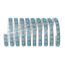 Blau leuchtendes LED-Band, aufgerollt