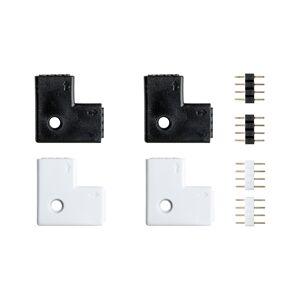 LED-Connector 'YourLED' 90°-Winkel schwarz/weiß 4 Stück
