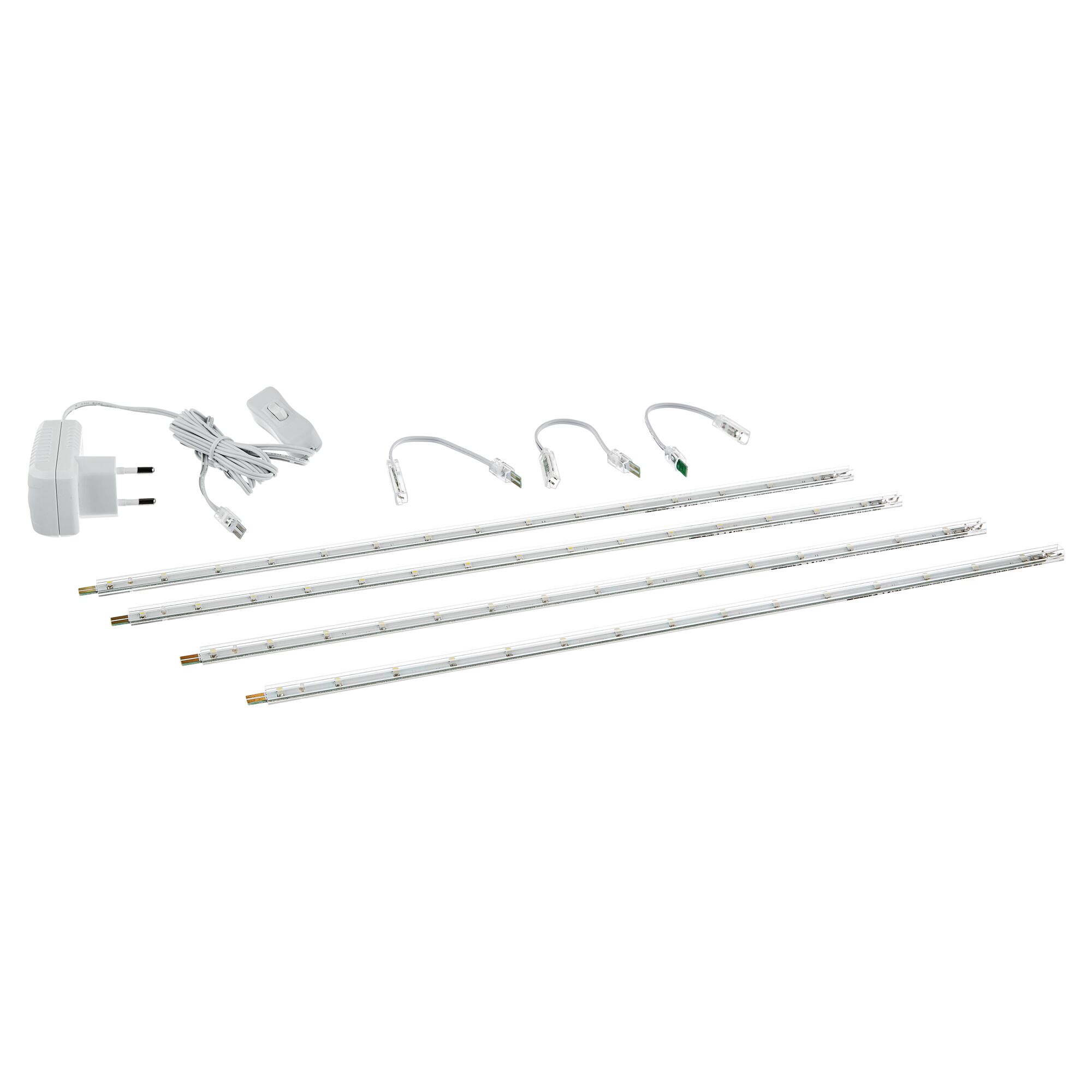 LED-Profil-Set, 4-teilig, weiß