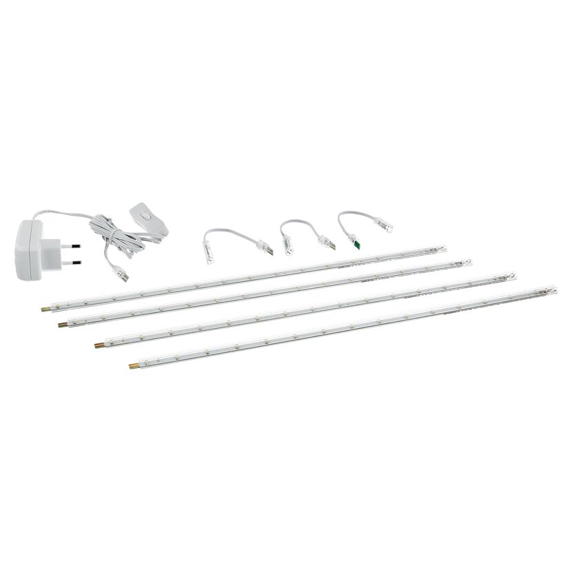 LED-Profil-Set, 4-teilig, weiß