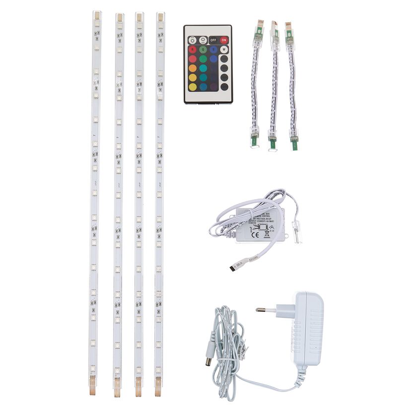 LED-Profilschienen-Set mit Fernbedienung und Netzteil