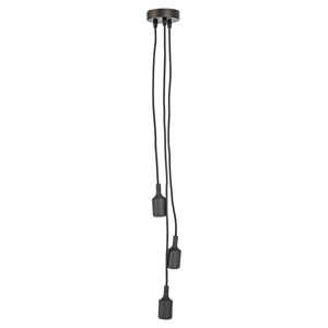 Pendel Stoffkabel schwarz 3 x 20 W Ø 0,045 x 2 m