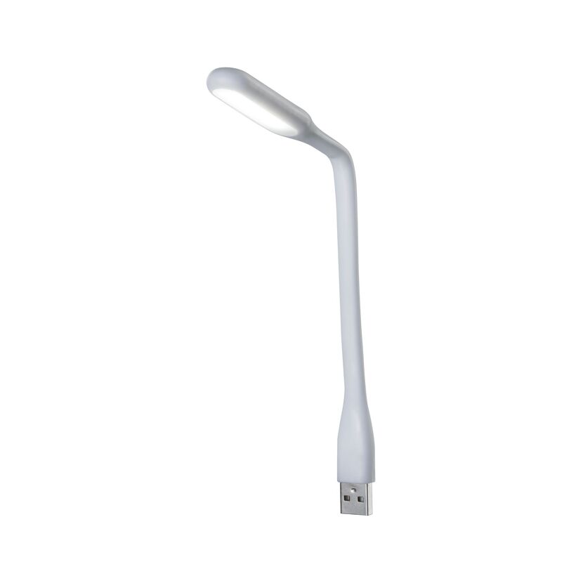 Eine weiße USB-Leuchte.