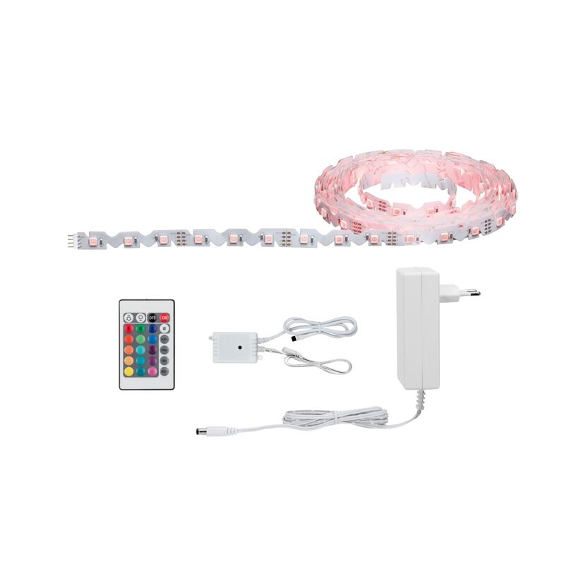 LED-Set 'FlexLED' 5 m 26 W RGB weiß