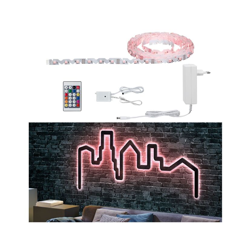 LED-Set 'FlexLED' 5 m 26 W RGB weiß