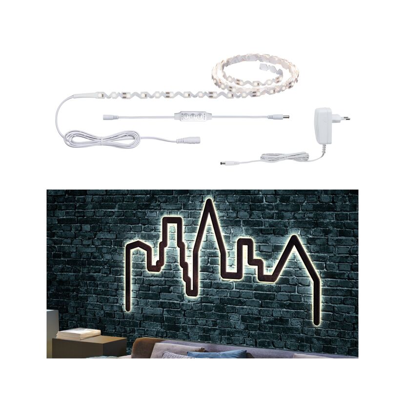 LED-Set 'FlexLED' 1,5 m 5 W 465 lm warmweiß, weiß