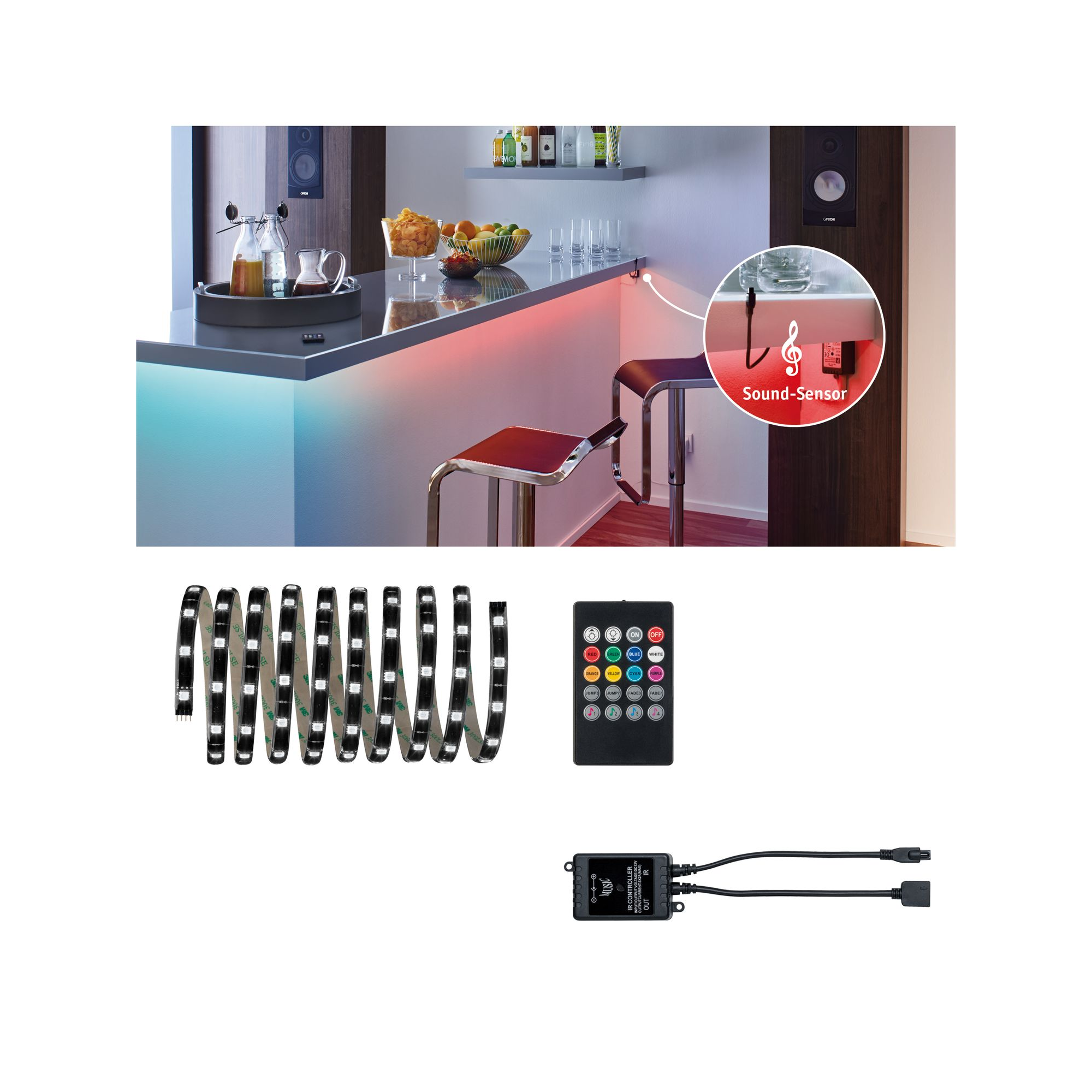LED-Set 'YourLED Comfort' 3 m 17,8 W RGB schwarz + product picture