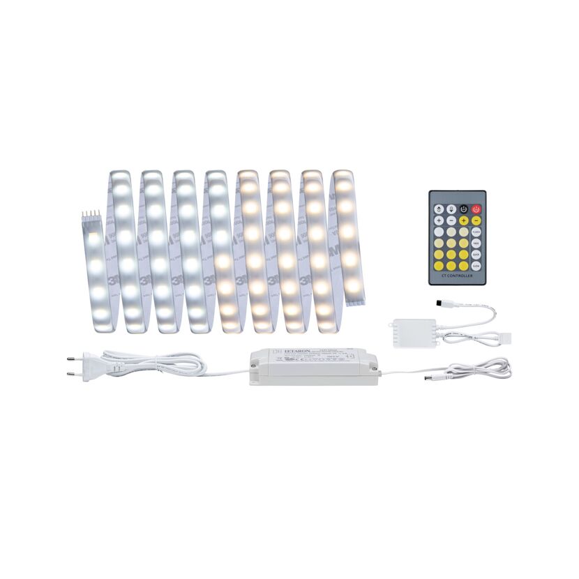 LED-Streifen, Netzteil, Fernbedienung und Kabel