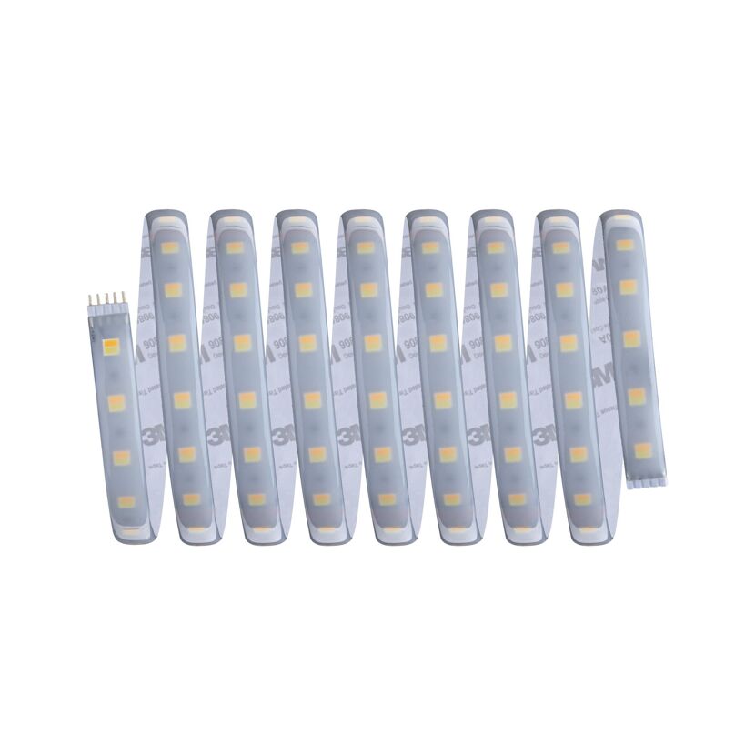 Aufgerolltes LED-Band mit Klebestreifen