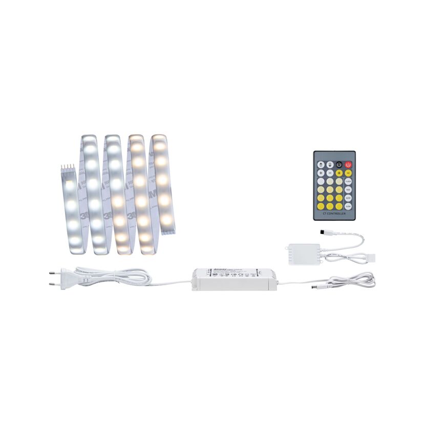 LED-Basisset 'MaxLED' 1,5 m 10 W 750 lm warmweiß-kaltweiß, silber