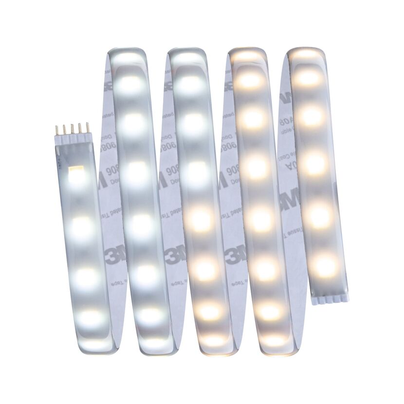 Aufgerolltes LED-Lichtband mit Anschlusskabel