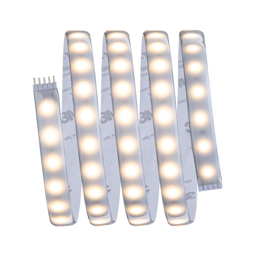 Aufgerolltes LED-Band mit Klebestreifen