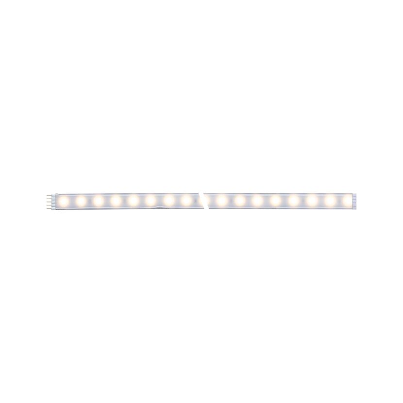 LED-Streifen 'MaxLED' 1 m 6 W 440 lm warmweiß, silber