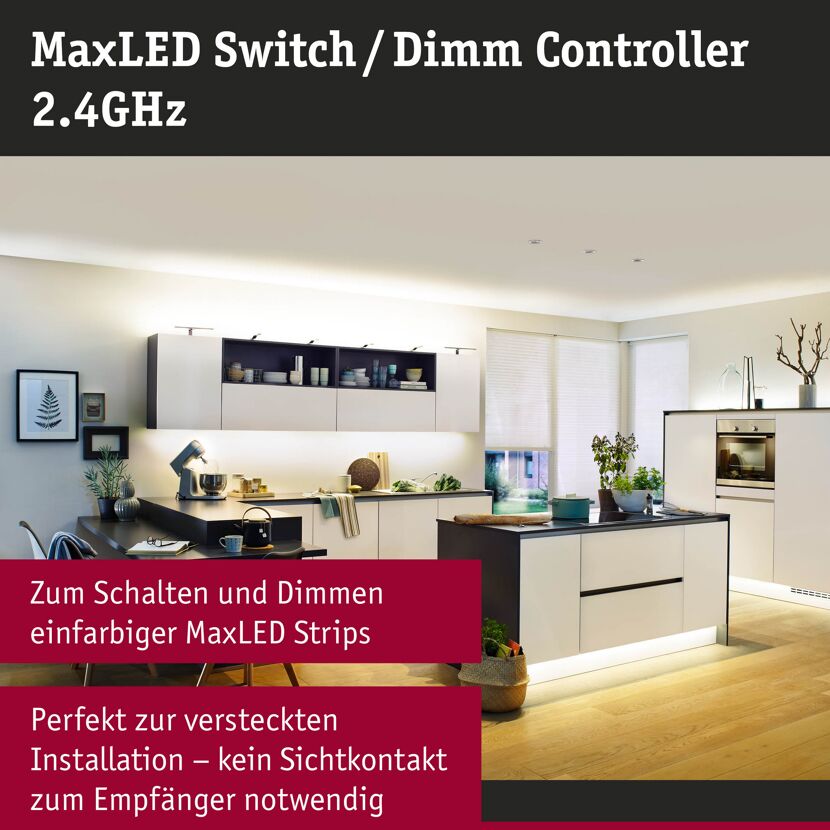 Dimm-/Schalt-Controller 'MaxLED' 2.4 GHz 24 V max. 144 W mit Fernbedienung