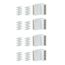 Vier weiße MaxLED Edge Connect und Verbinder