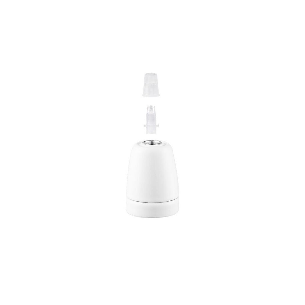 Lampenfassung 'Home Sweet Home' Porzellan E27 10 W