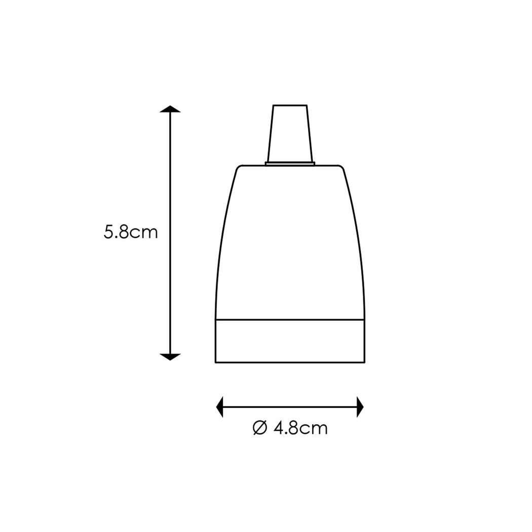 Lampenfassung 'Home Sweet Home' Porzellan E27 10 W