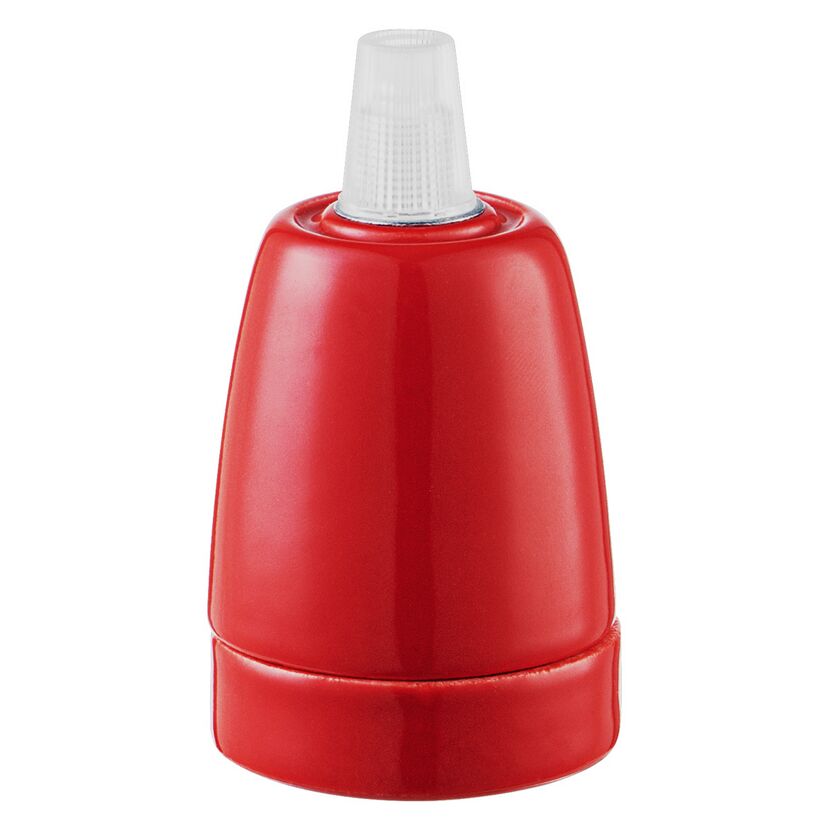 Rote Porzellanfassung E27
