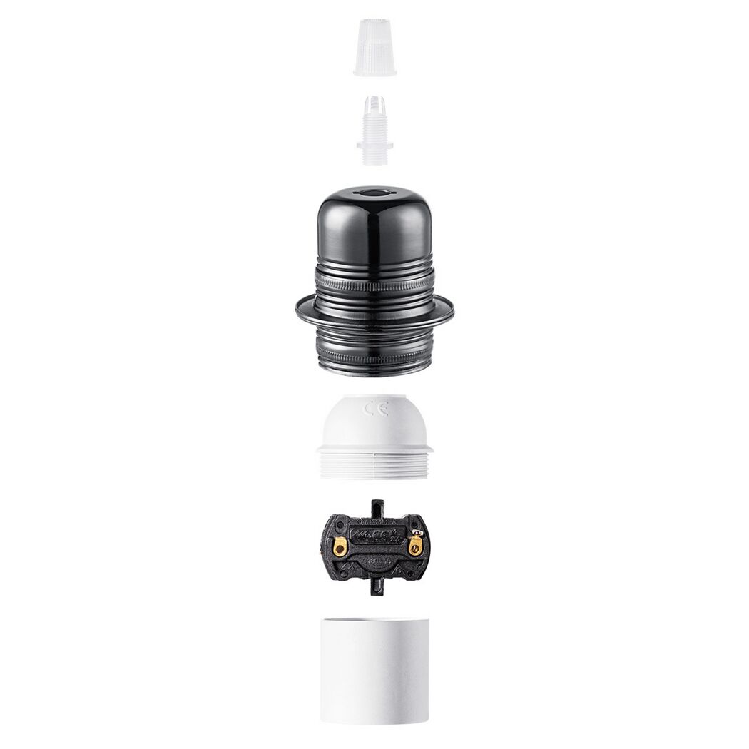 Lampenfassung 'Home Sweet Home' Metall E27 10 W
