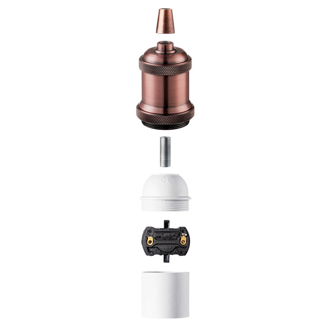 Lampenfassung 'Home Sweet Home' Metall E27 10 W