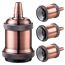Lampenfassung 'Home Sweet Home' E27 Aluminium kupferfarben