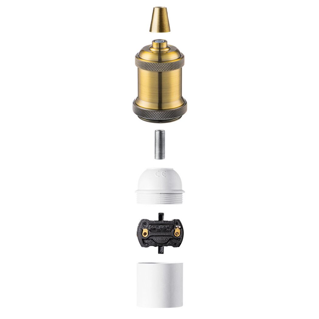 Lampenfassung 'Home Sweet Home' Metall E27 10 W