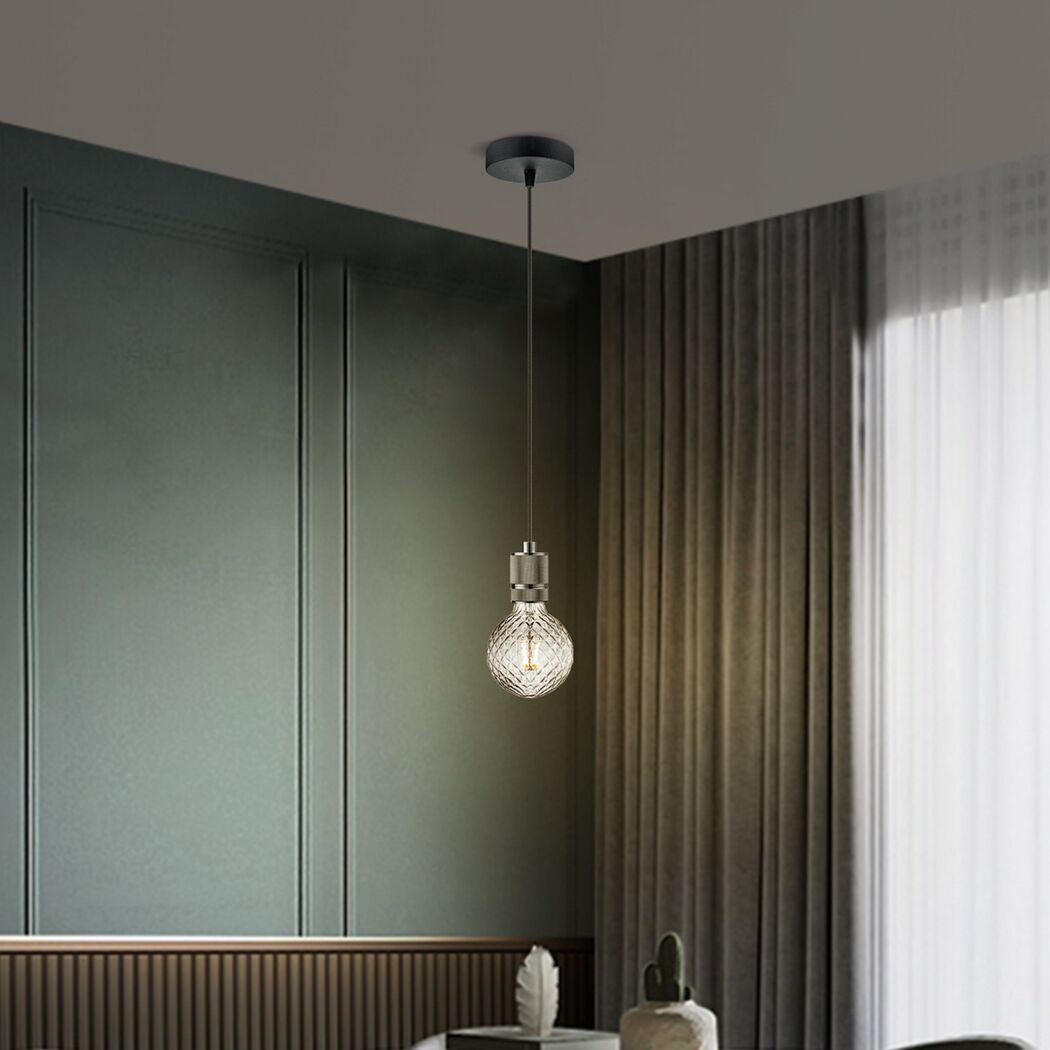 Lampenfassung 'Home Sweet Home' Metall E27 10 W