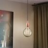 Hängeleuchte mit kupferfarbener Fassung und Filament-Leuchtmittel