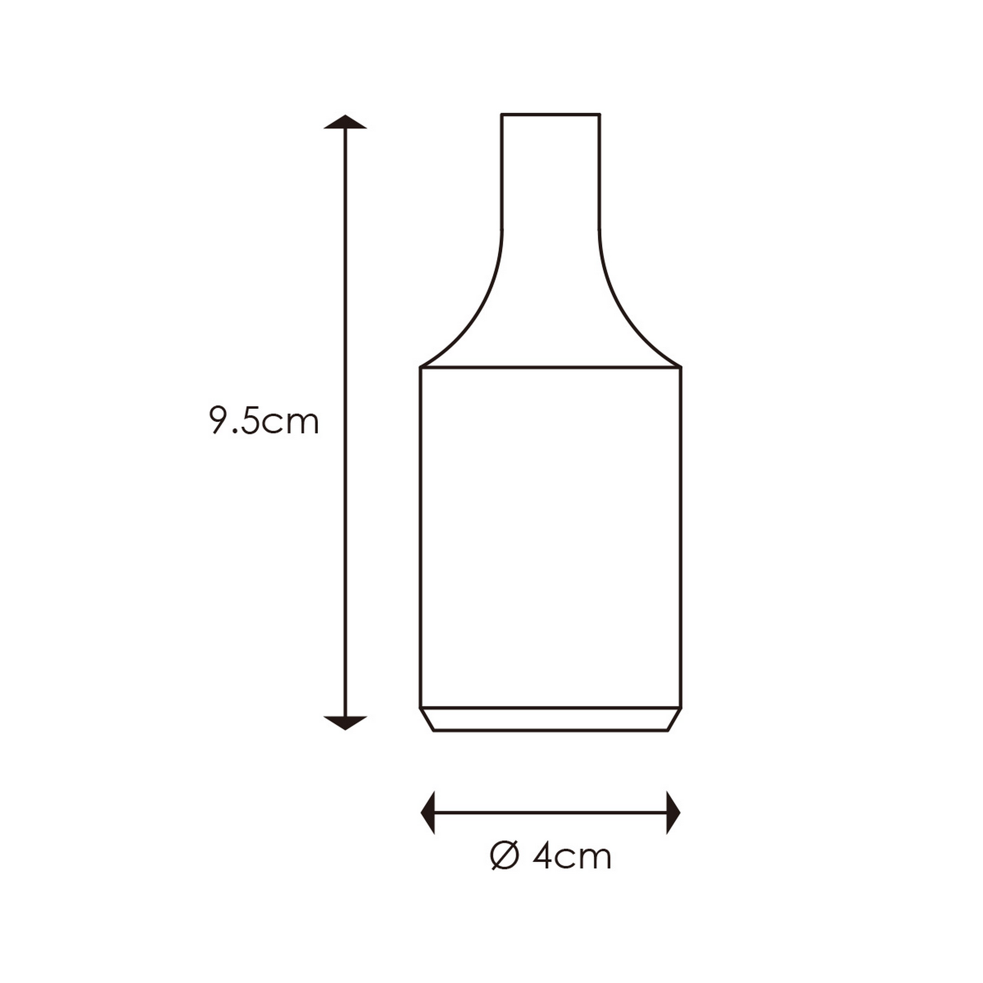 Fassungshülse 'Home Sweet Home' grau Ø 4 x 9,5 cm + product picture