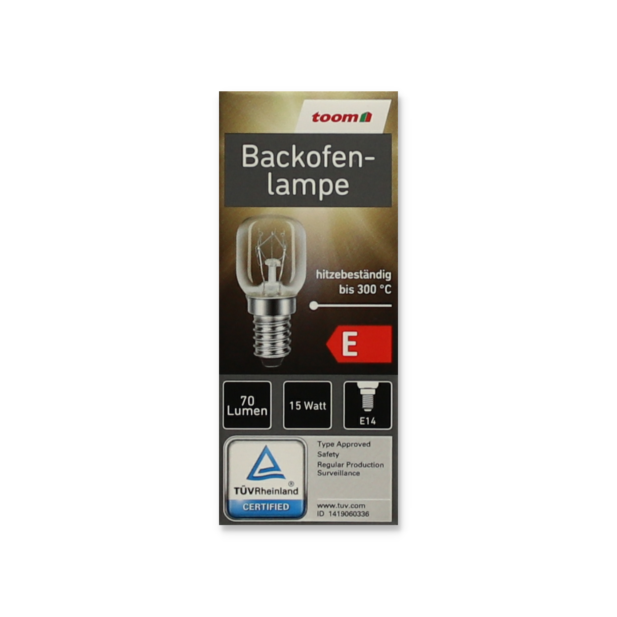 Backofenlampe E14 70 lm 15 W + product picture