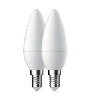LED-Kerzenlampe E14 5,6 W 470 lm 2 Stück